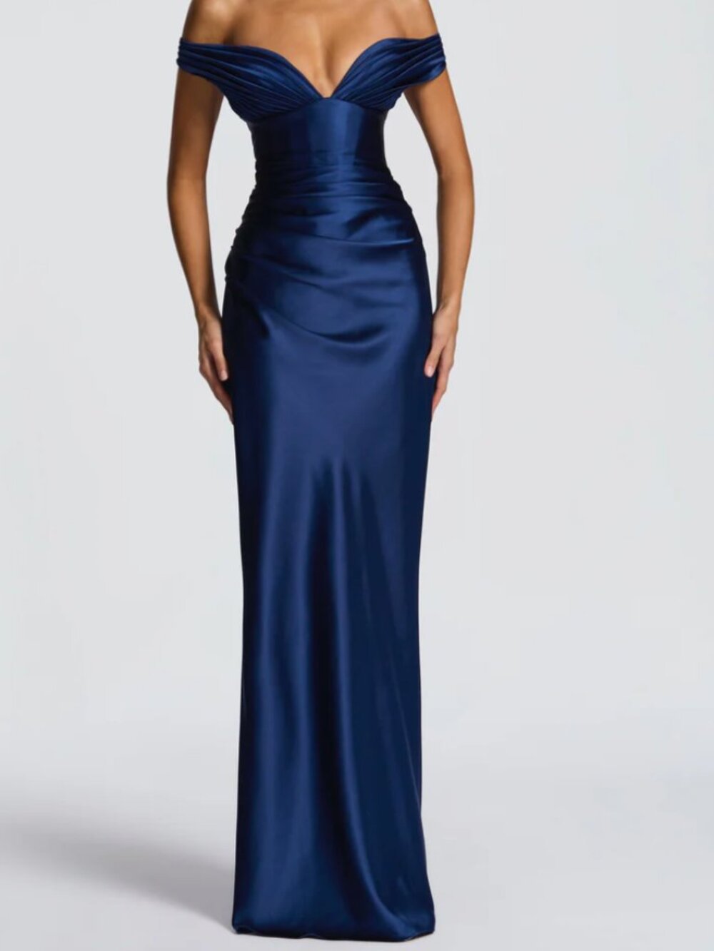 Navy Maxi Dress Size Small - Picture 3 of 3